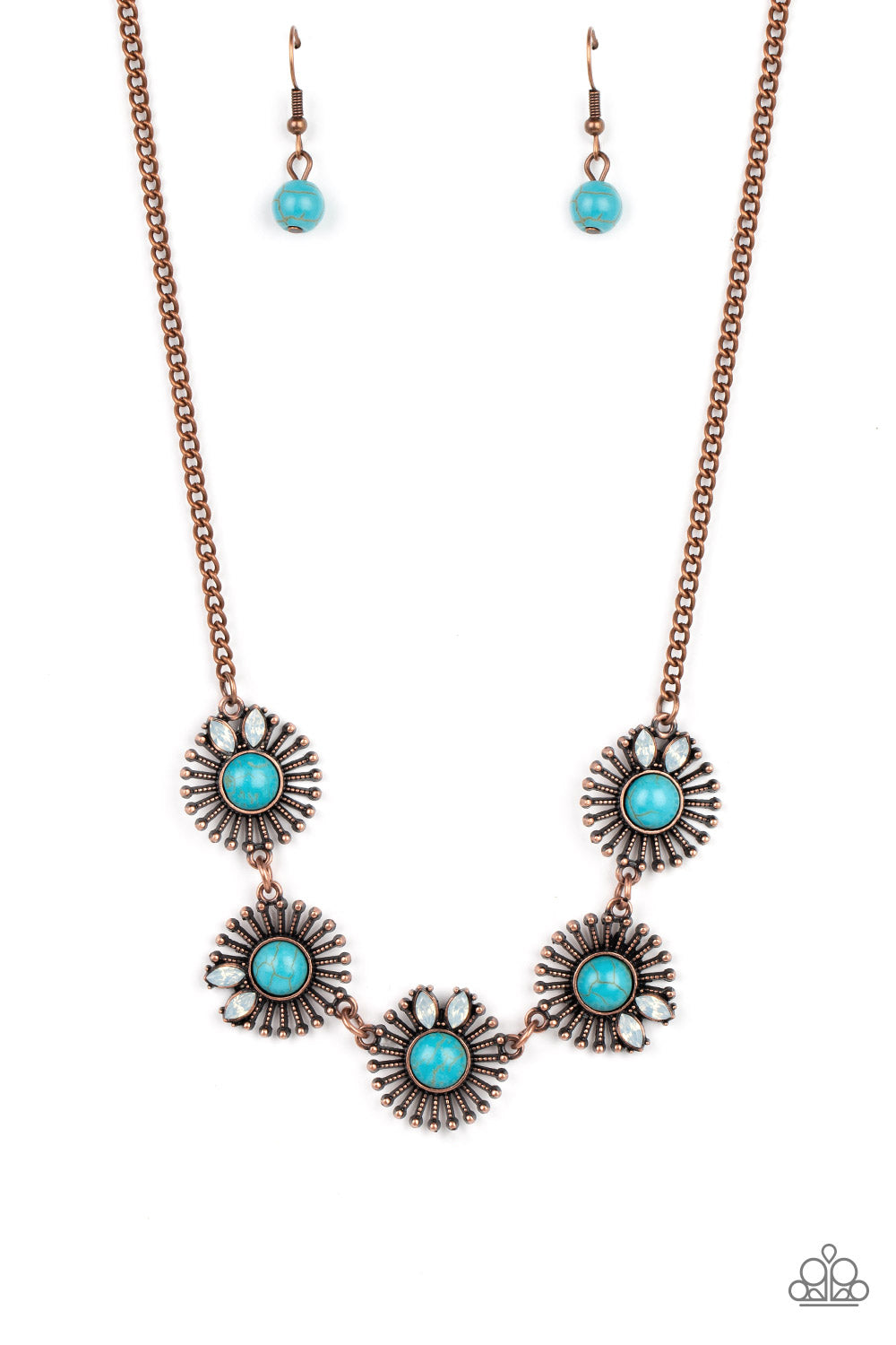 Fully Solar-Powered - Copper Paparazzi Necklace