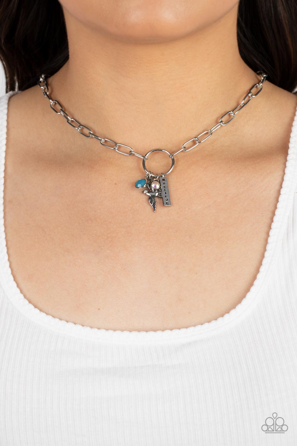 Inspired Songbird - Blue Paparazzi Necklace
