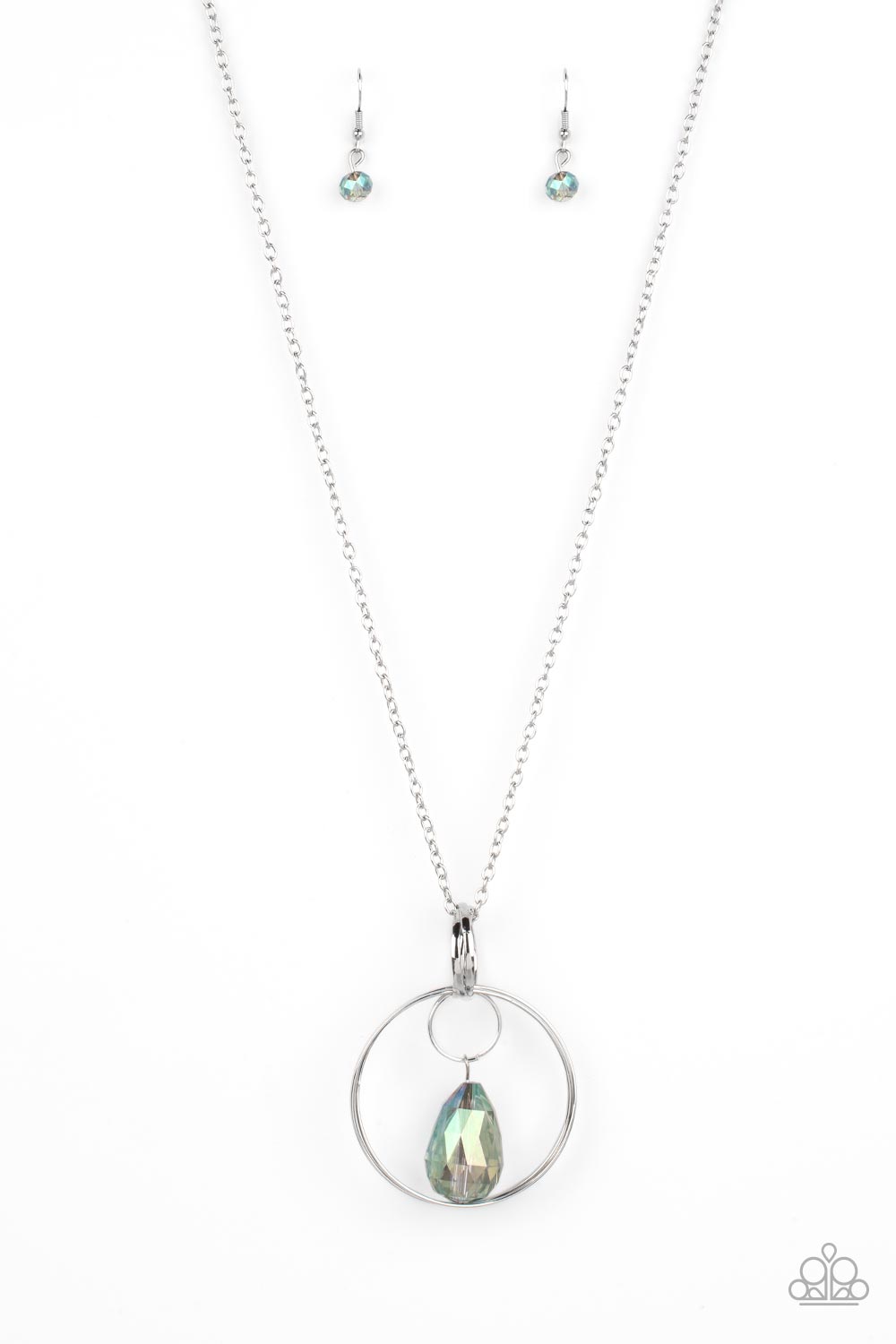 Swinging Shimmer - Green Paparazzi Necklace