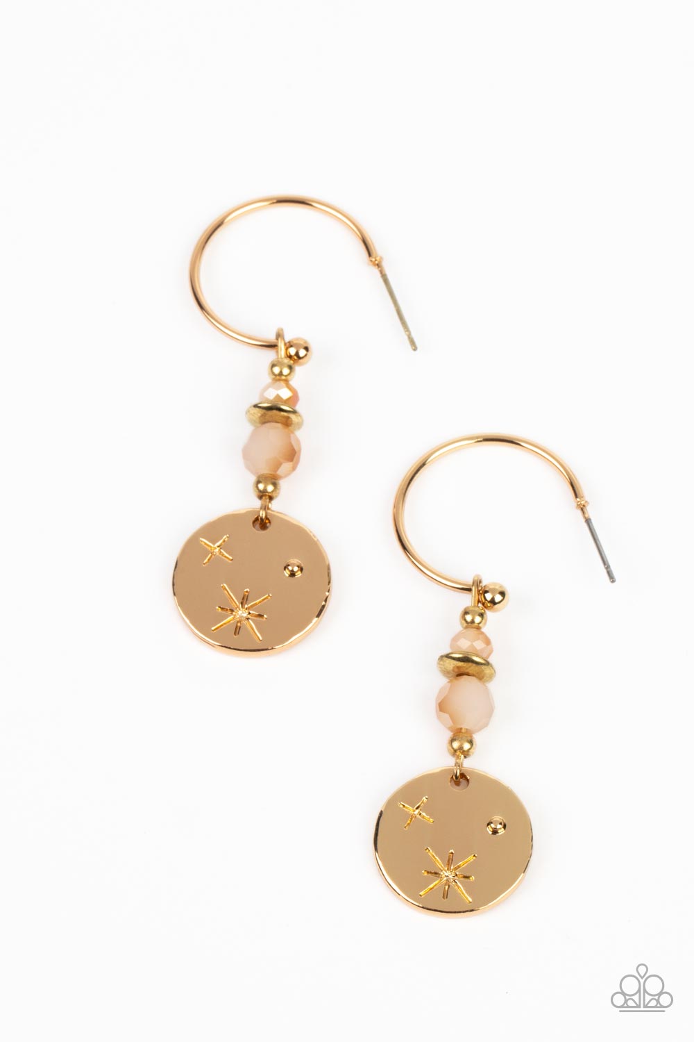 Artificial STARLIGHT - Gold Paparazzi Earrings
