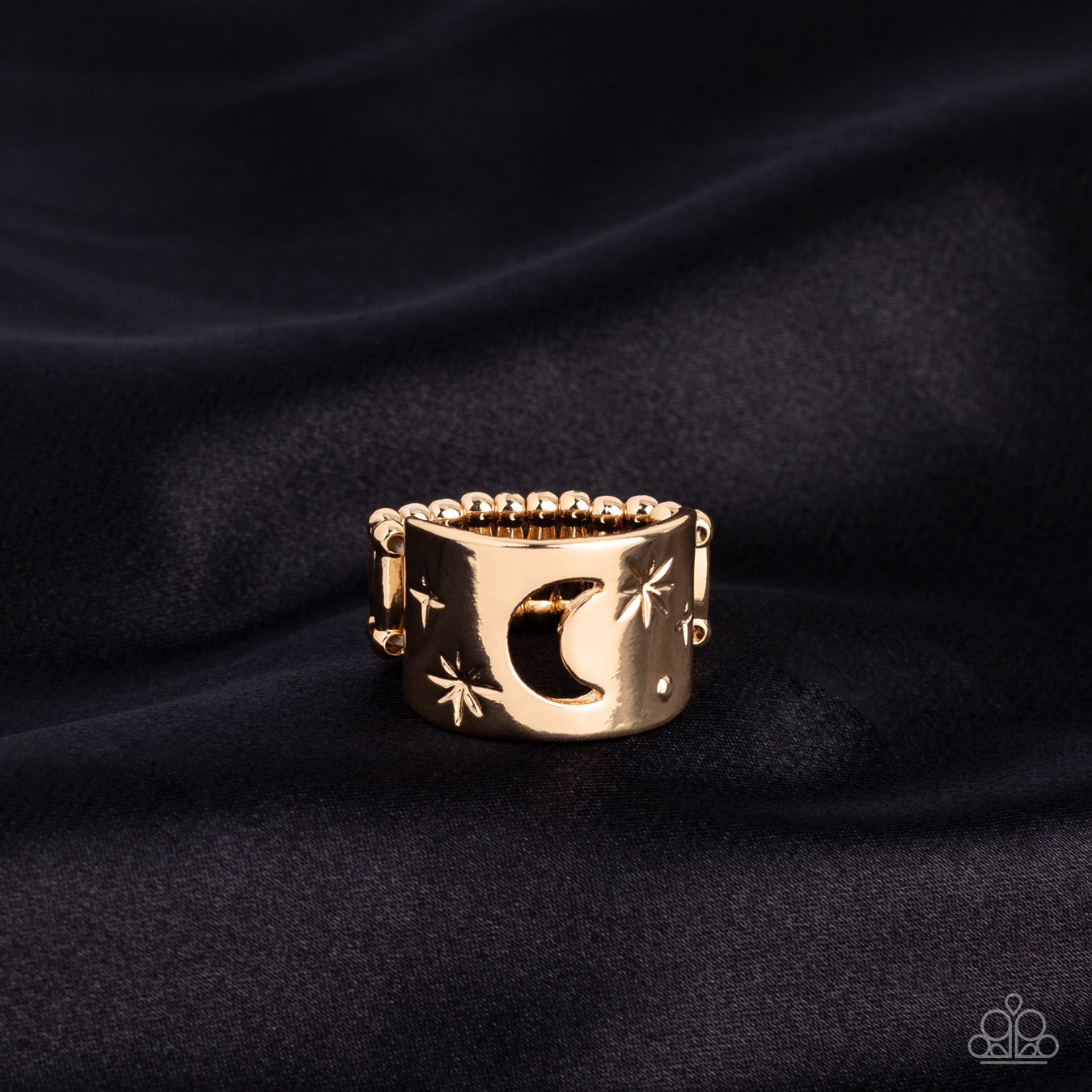 Lunar Levels - Gold Paparazzi Ring