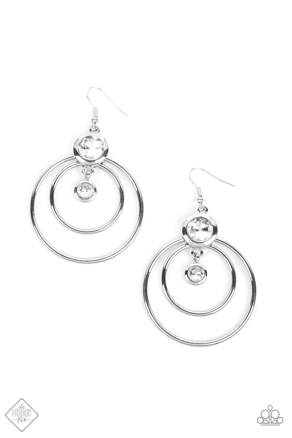 Dapperly Deluxe White Paparazzi Earrings
