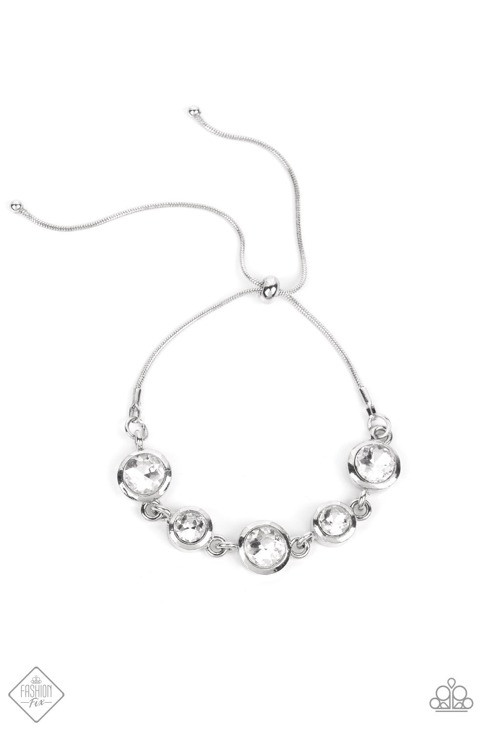 Classically Cultivated White Paparazzi Fashion Fix Bracelet