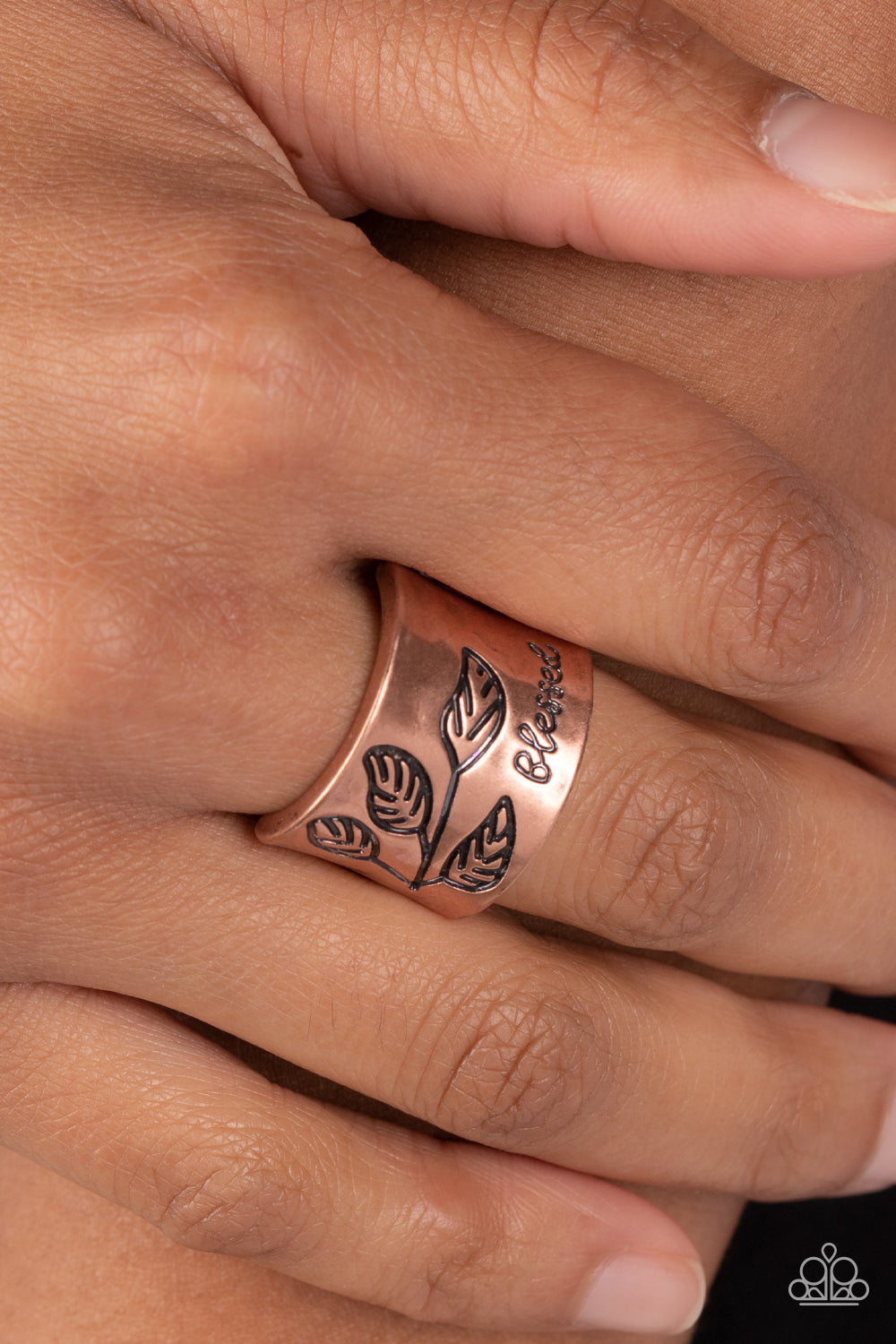 Blessed with Bling - Copper Paparazzi Ring