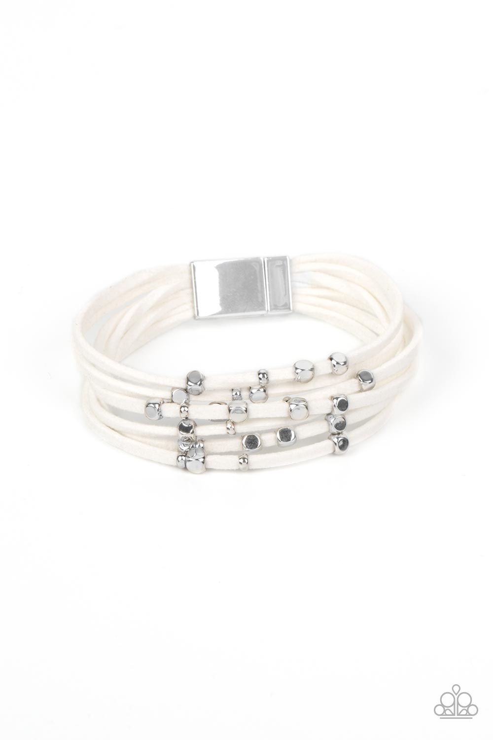 Clustered Constellations - White Paparazzi Bracelet