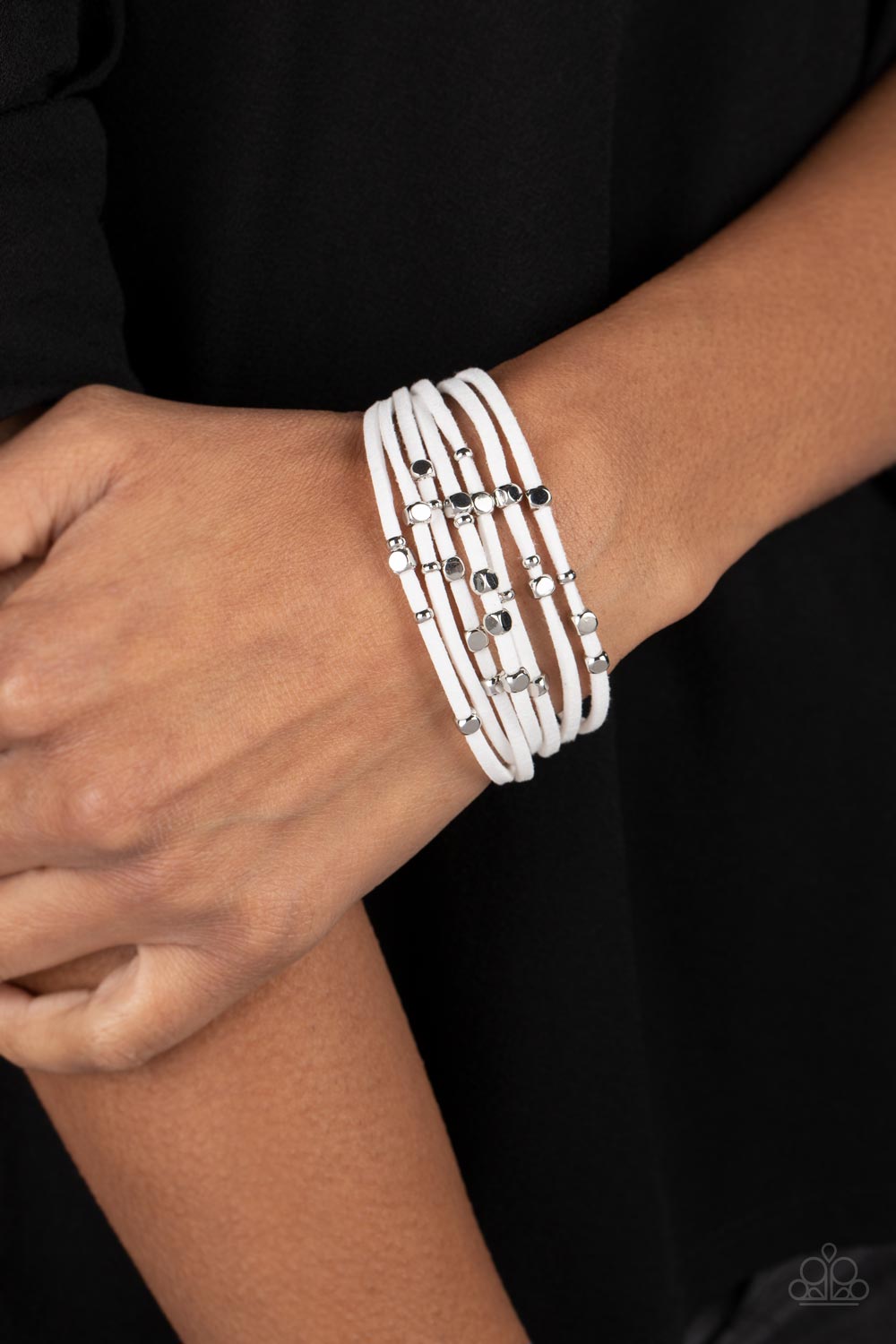 Clustered Constellations - White Paparazzi Bracelet
