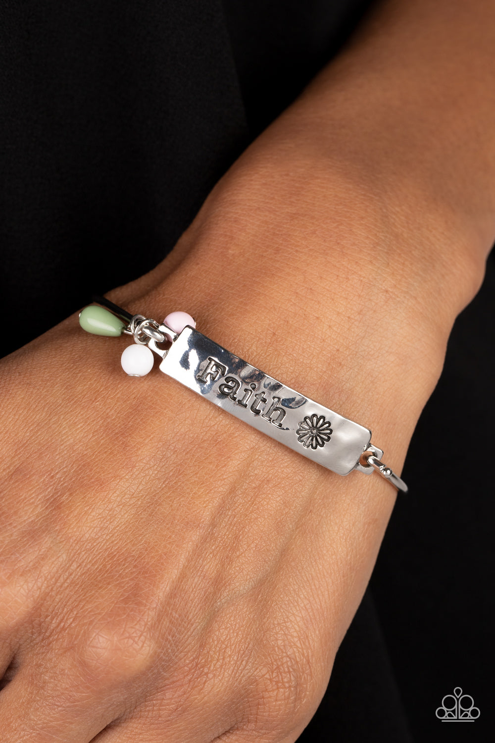 Flirting with Faith - Green Paparazzi Bracelet