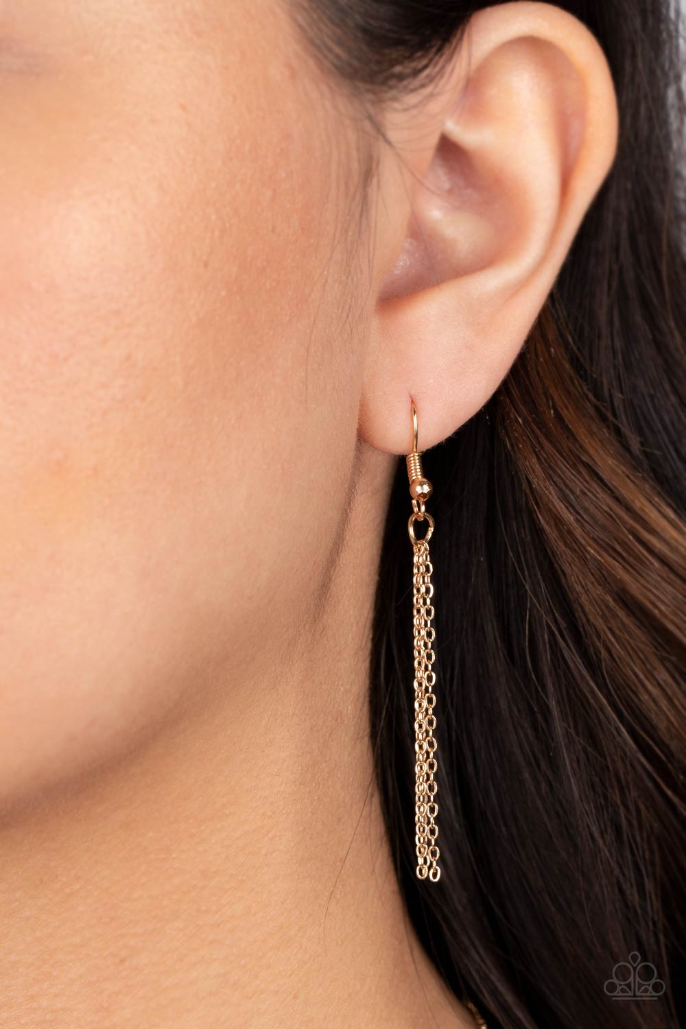 Hugs and Kisses - Gold Paparazzi Necklace