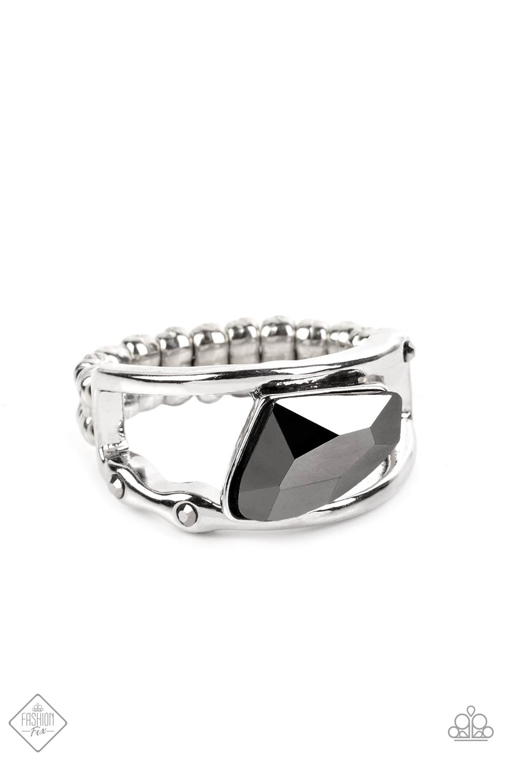 Sculpted Style Silver Paparazzi Fashion Fix Ring