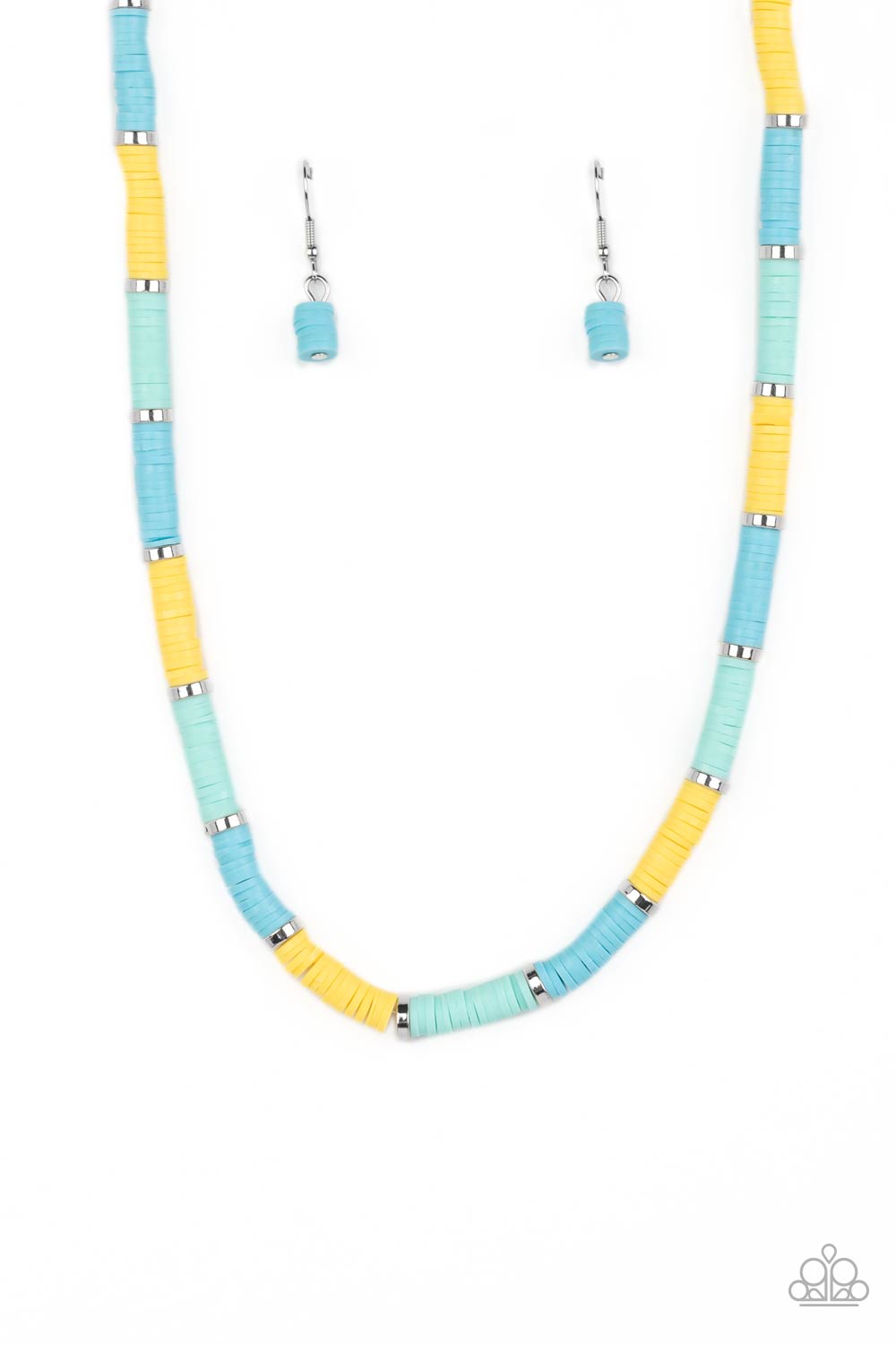 Rainbow Road - Blue Paparazzi Necklace