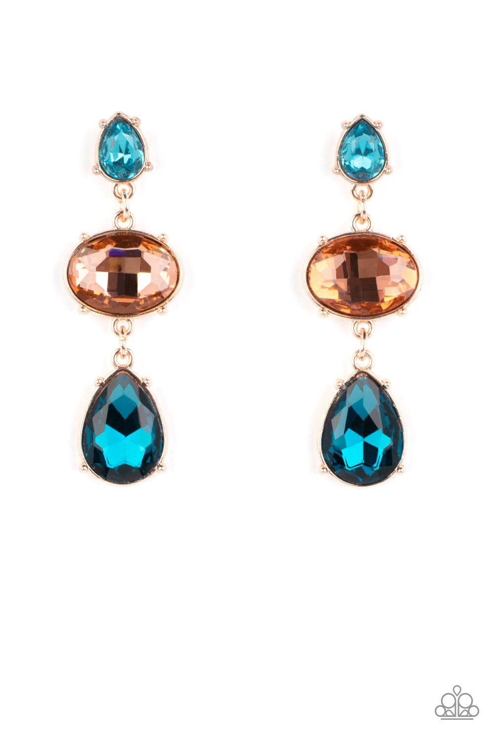 Royal Appeal - Multi Paparazzi Life of the Party Earrings