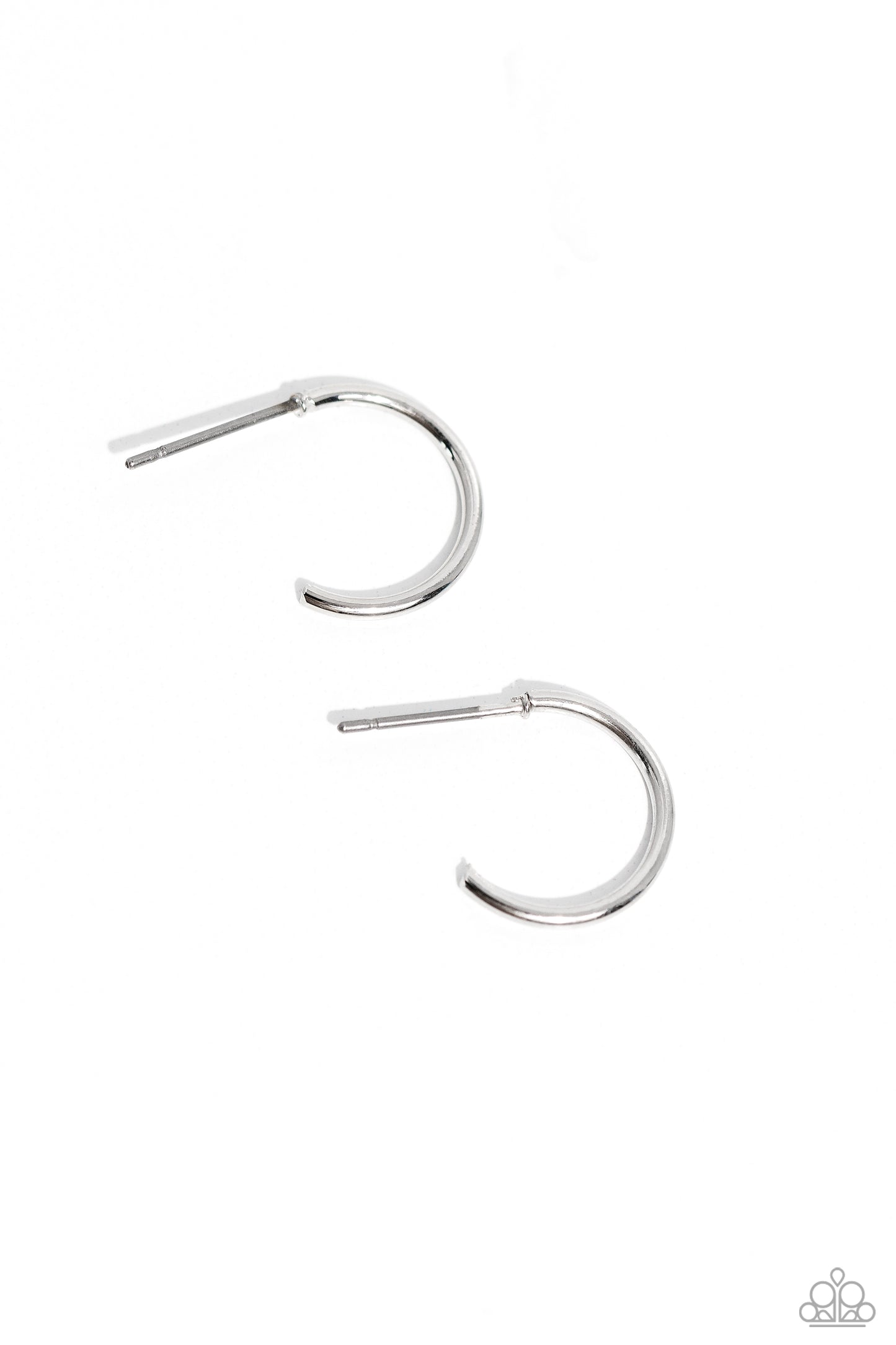 Ultra Upmarket - Silver Dainty Hoop Earrings