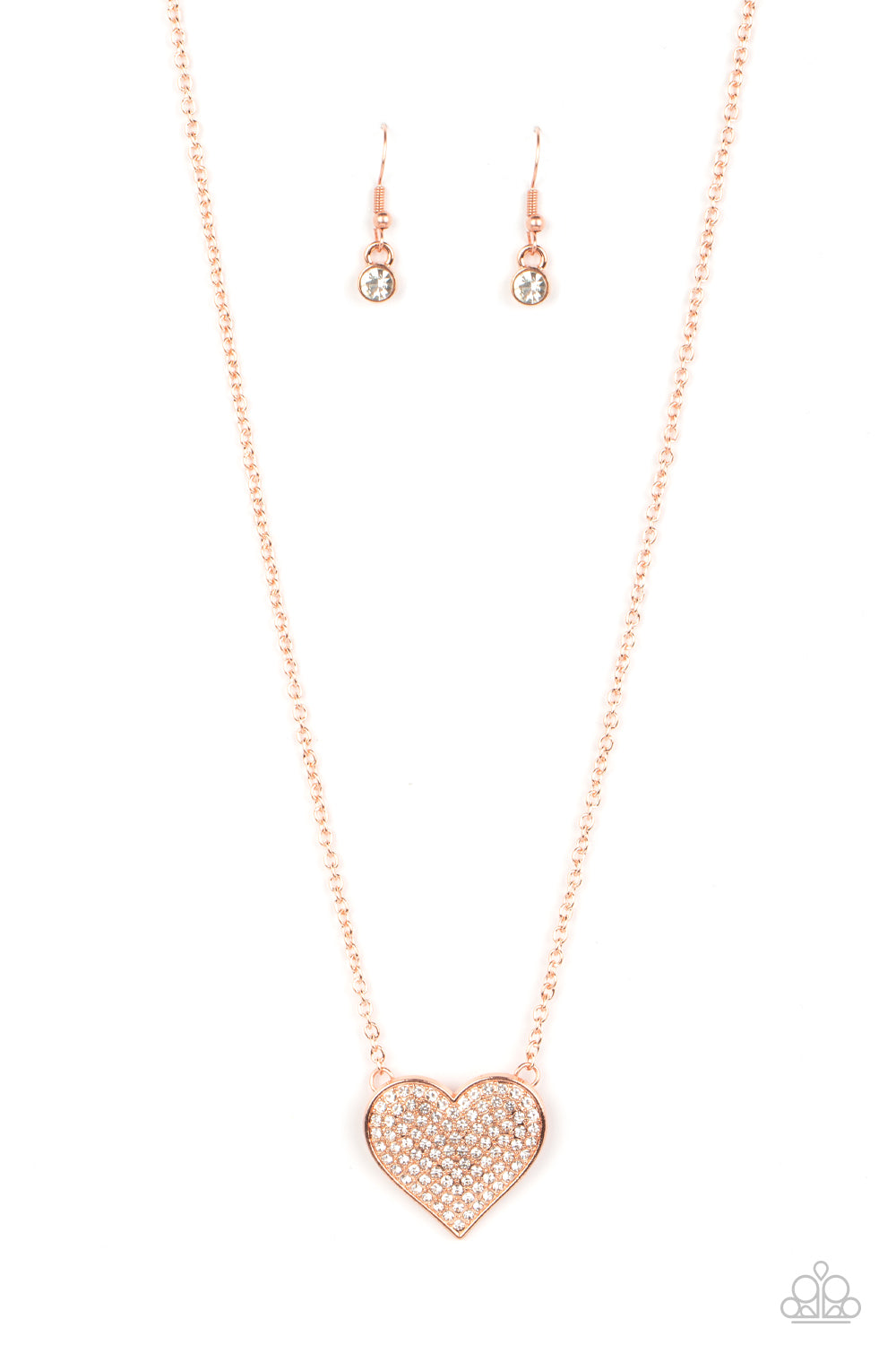 Spellbinding Sweetheart - Copper Paparazzi Necklace