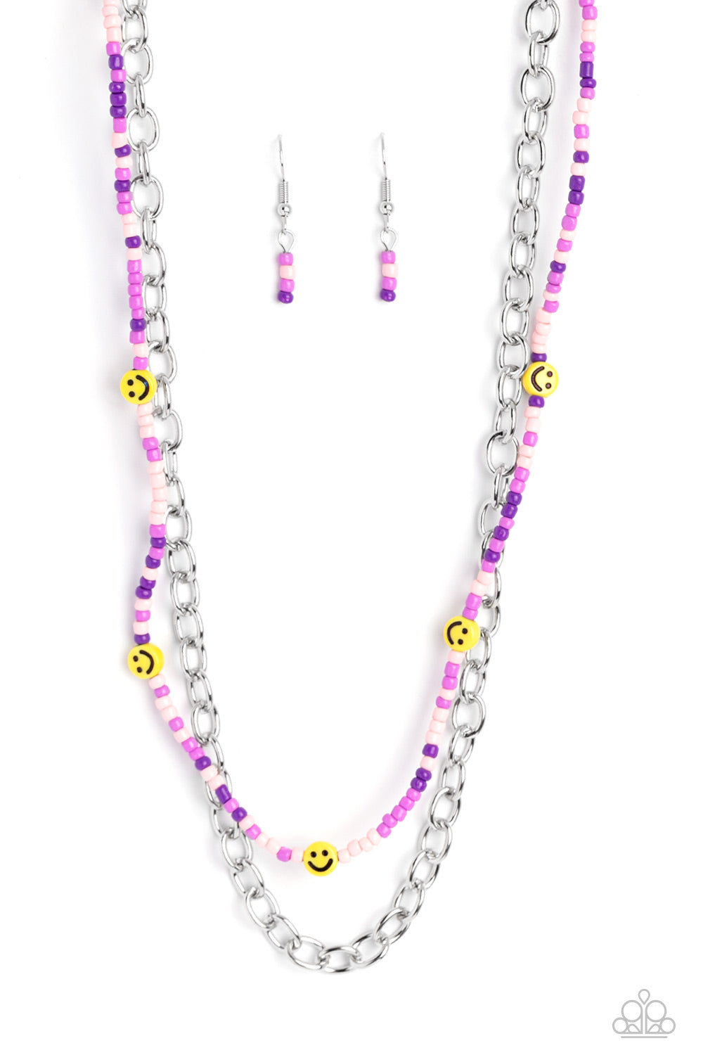 Happy Looks Good on You - Purple Paparazzi Necklace