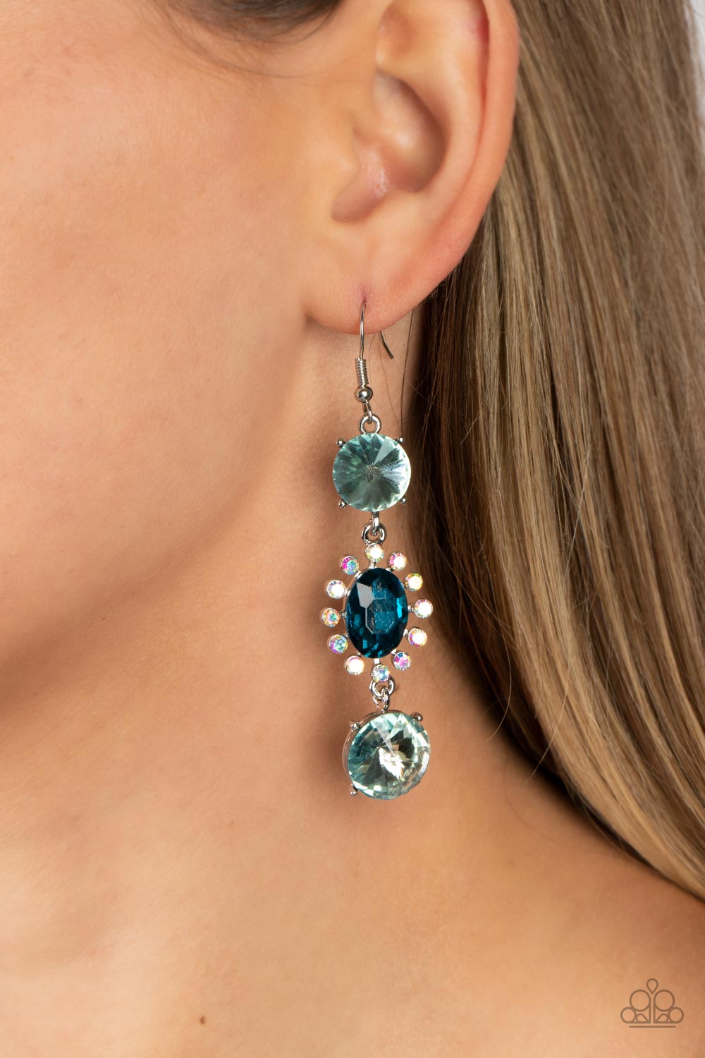 Magical Melodrama - Blue Paparazzi Earrings