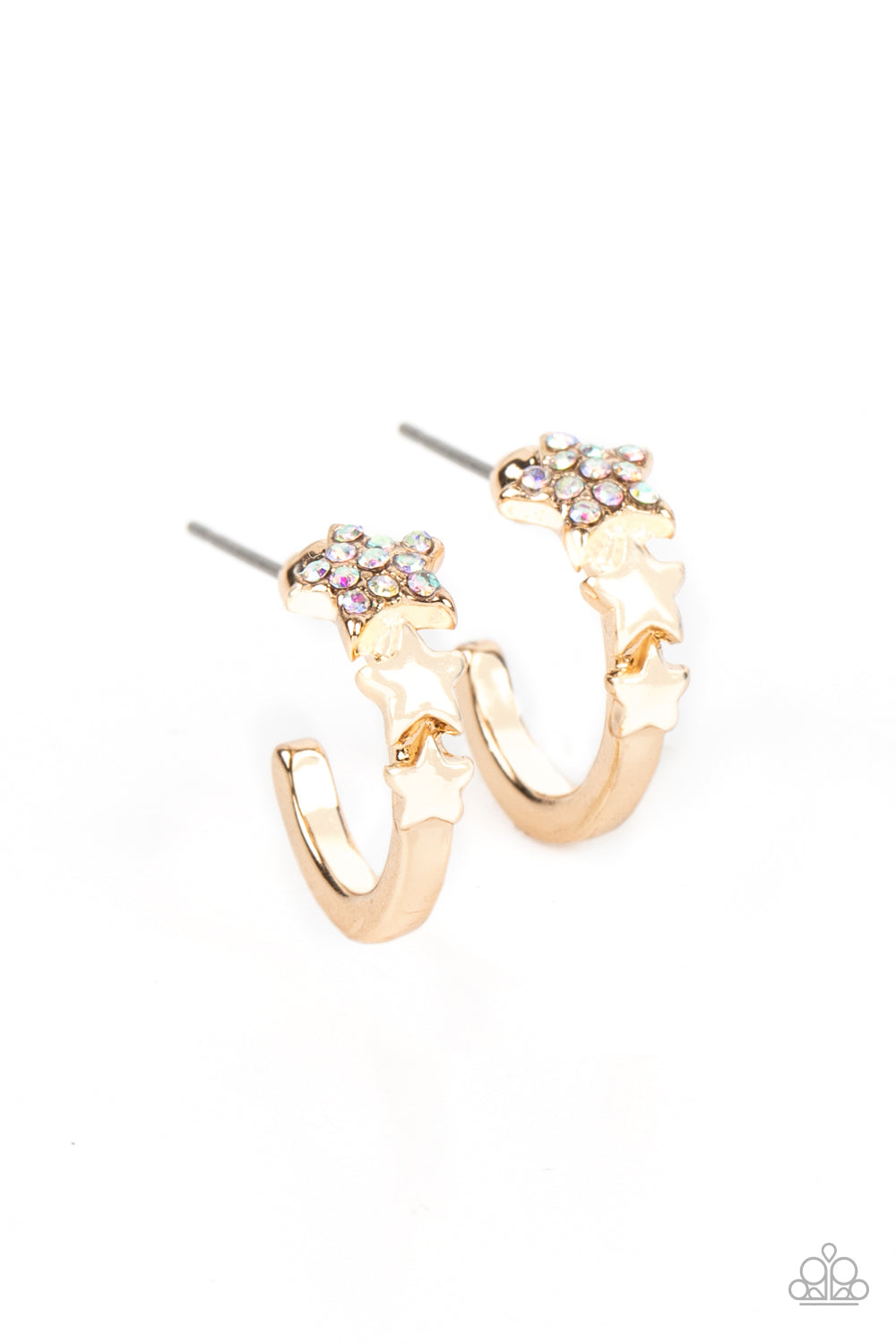 Starfish Showpiece - Multi Paparazzi Dainty Hoop Earrings