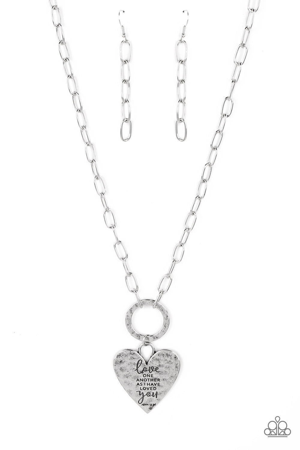 Brotherly Love - Silver Paparazzi Necklace