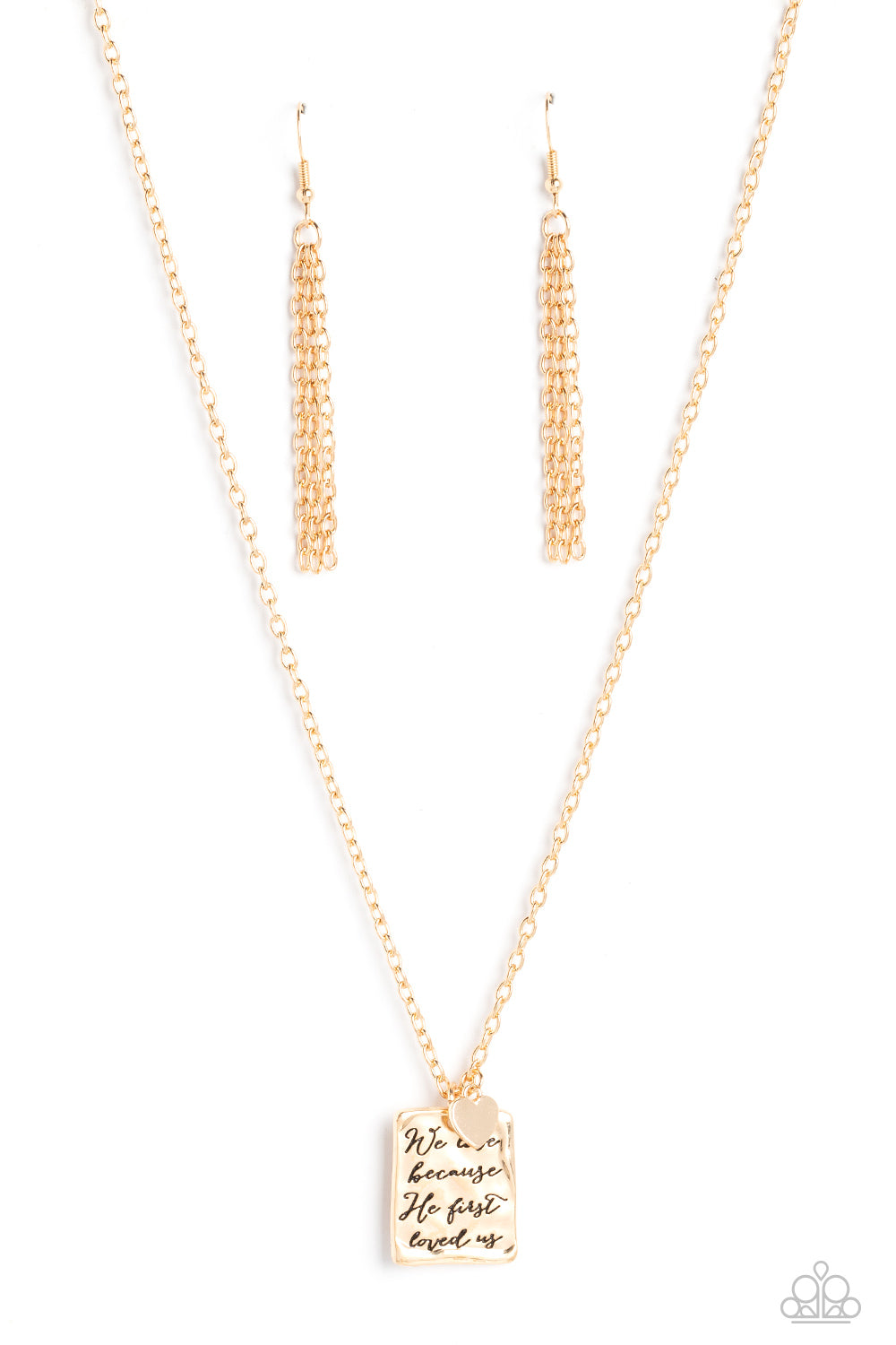 Divine Devotion - Gold Paparazzi Necklace
