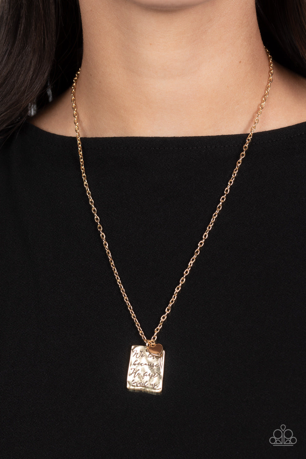 Divine Devotion - Gold Paparazzi Necklace