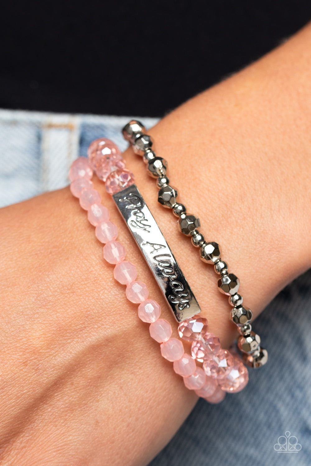 Pray Always - Pink Paparazzi Bracelet