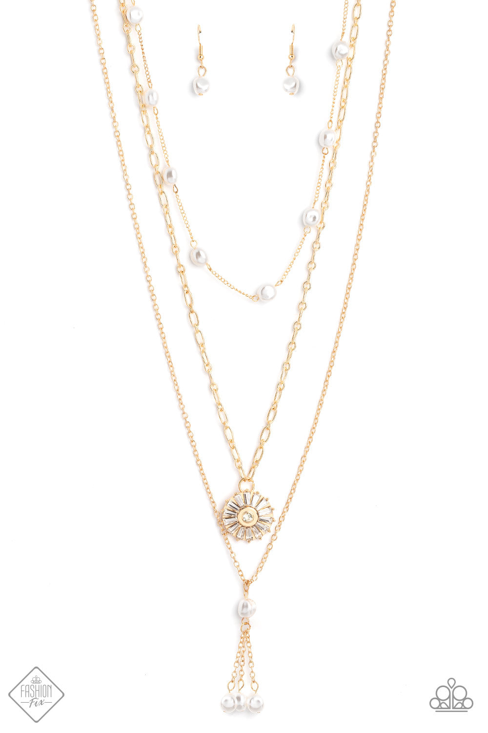Audaciously Austen Gold Paparazzi Fashion Fix Necklace