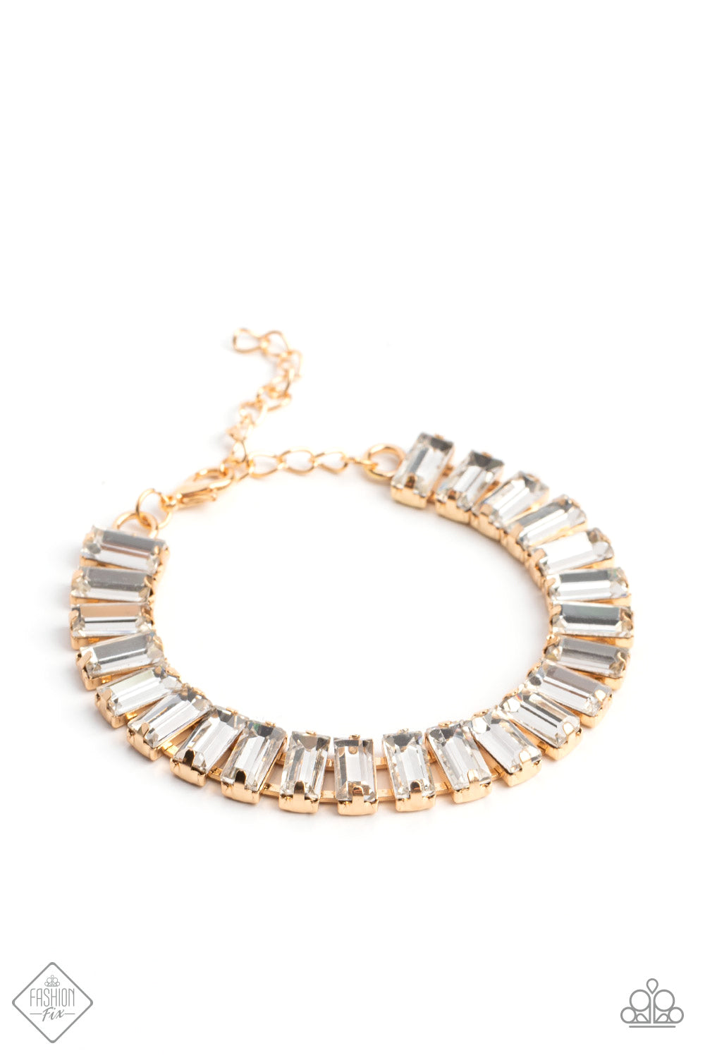 Darling Debutante Gold Paparazzi Fashion Fix Bracelet