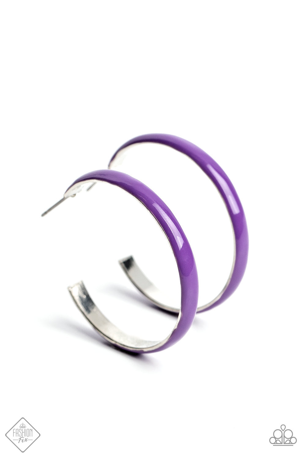 Groovy Glissando - Purple Paparazzi Hoop Fashion Fix Earrings