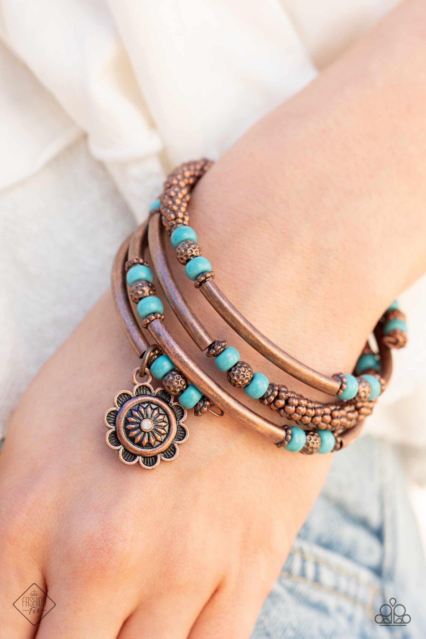 Badlands Bunch - Copper Paparazzi Fashion Fix Bracelet