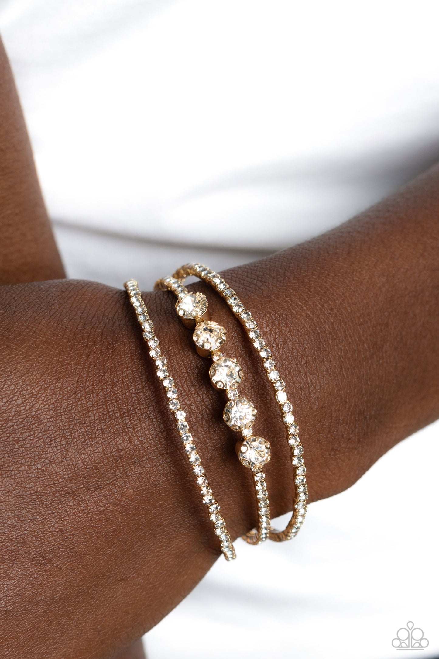 Lucid Layers - Gold Paparazzi Bracelet