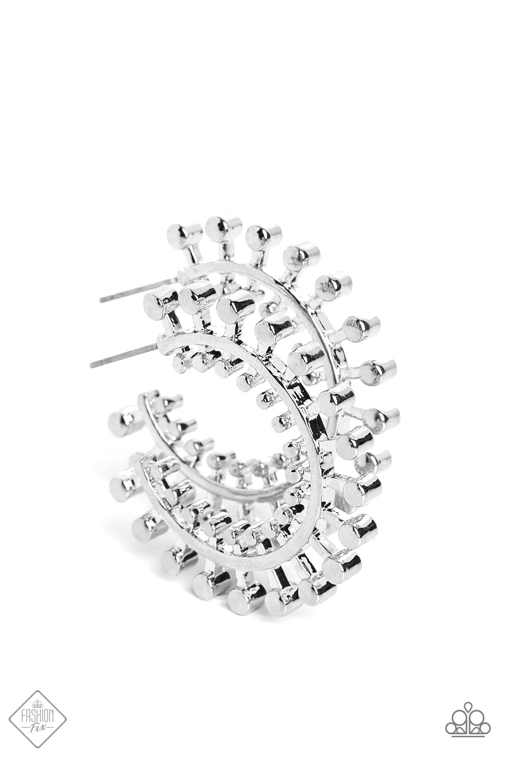 The Way You Make Me WHEEL Silver Fashion Fix Earrings