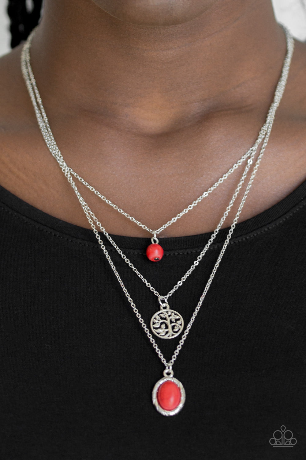 Southern Roots - Red Paparazzi Necklace