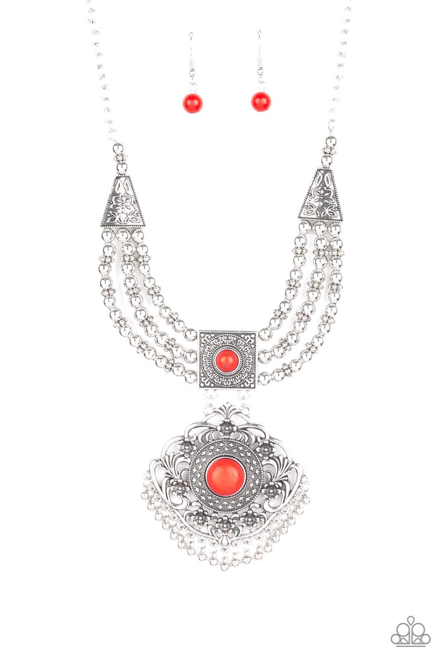 Santa Fe Solstice Red Paparazzi Necklace