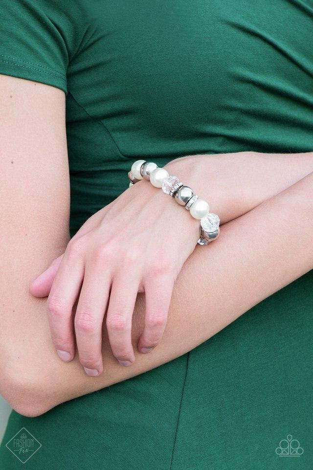 Camera Chic - White Paparazzi Fashion Fix Bracelet