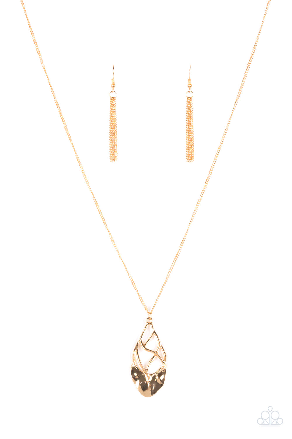 Swank Bank - Gold Paparazzi Necklace