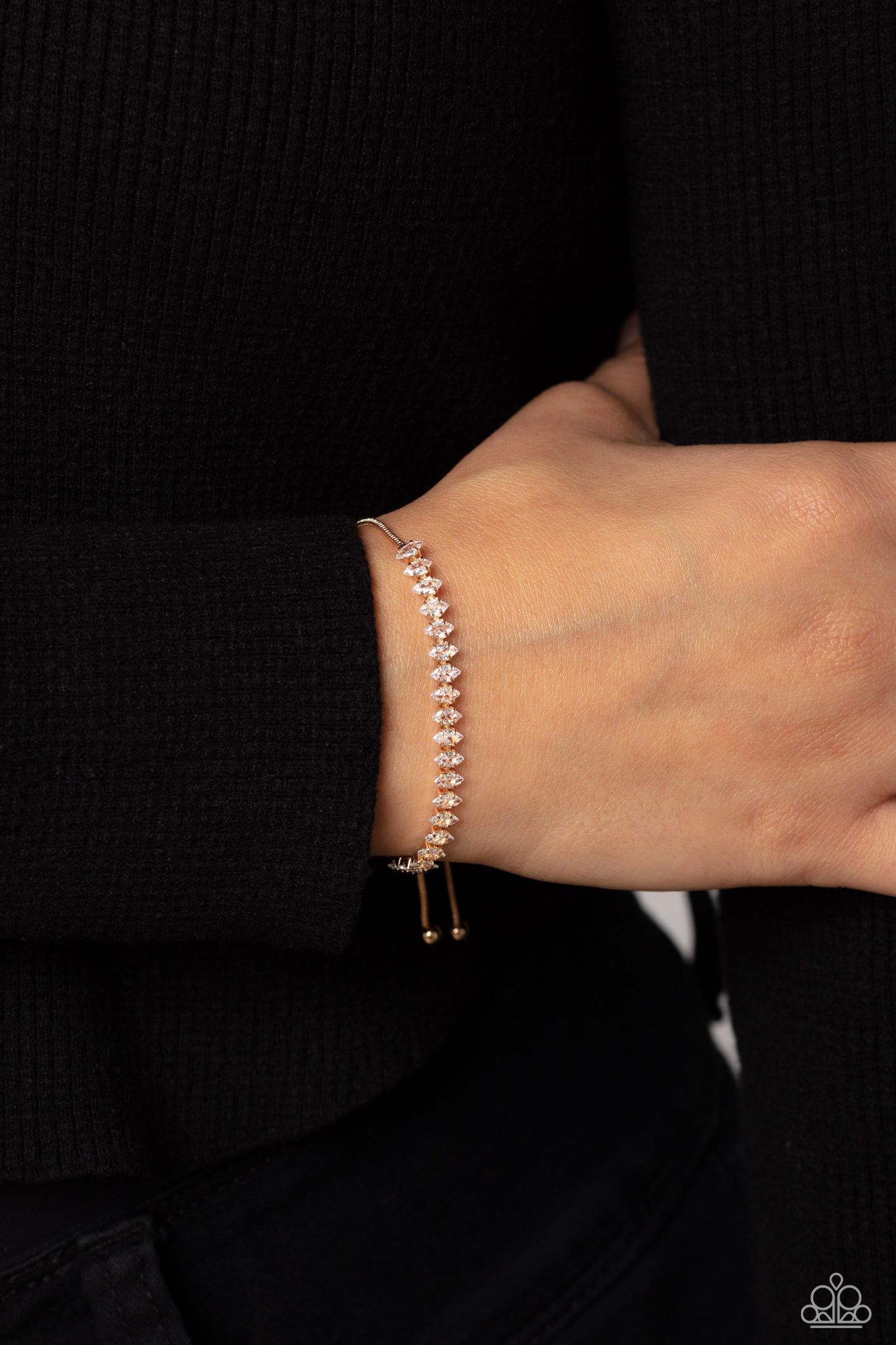 Dynamic Diamonds - Gold Paparazzi Bracelet