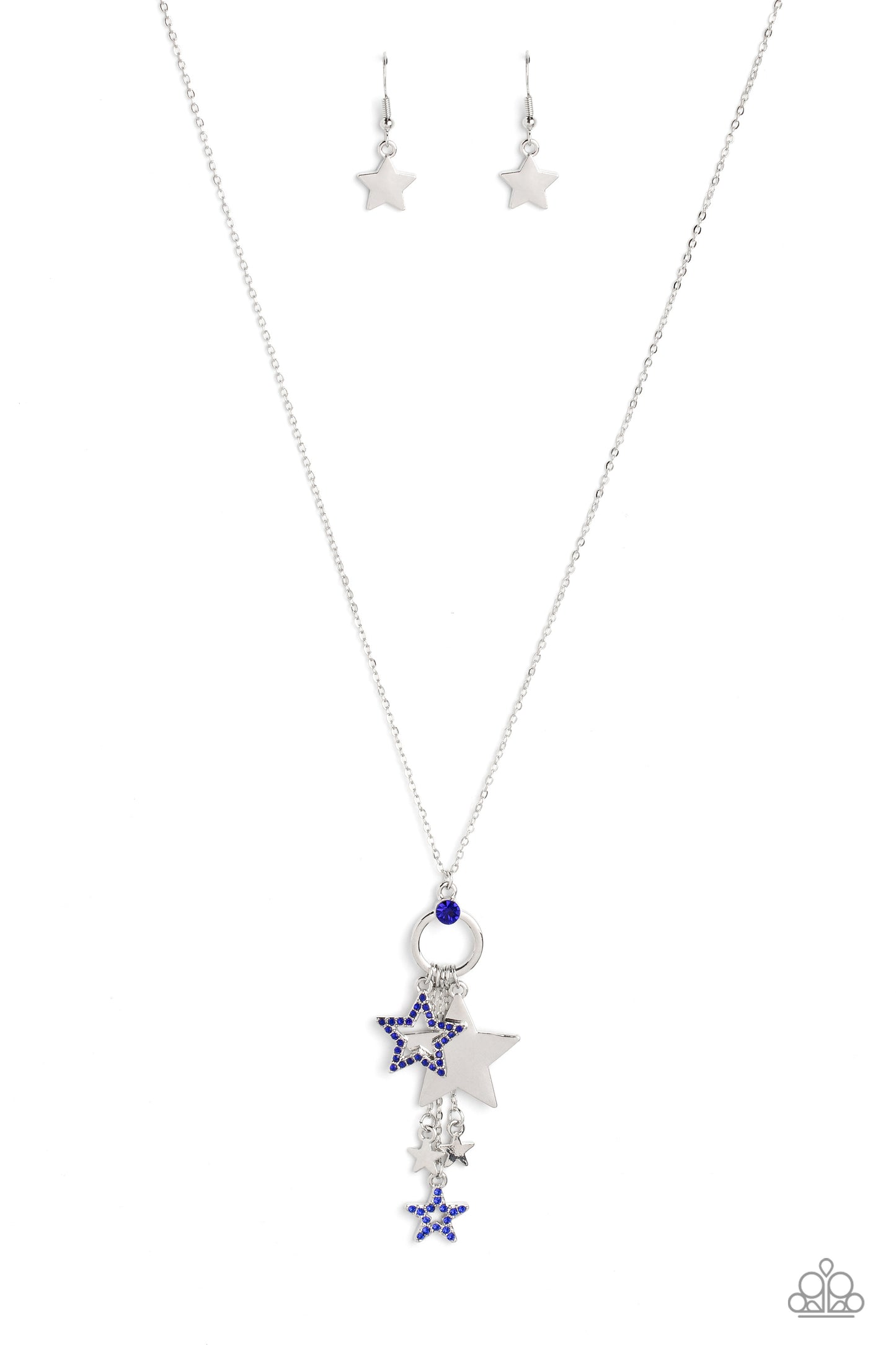 Starry Statutes - Blue Paparazzi Necklace
