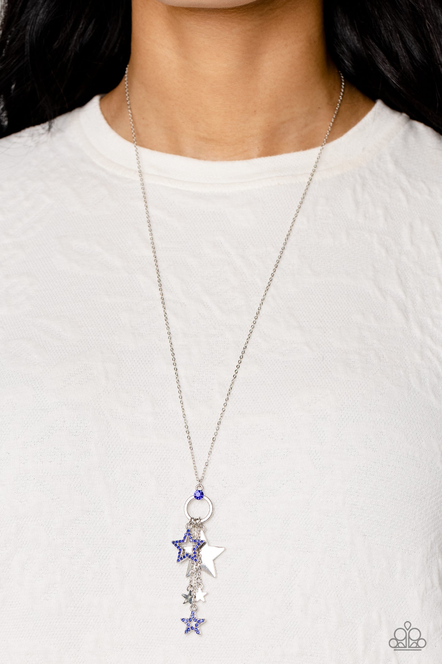 Starry Statutes - Blue Paparazzi Necklace