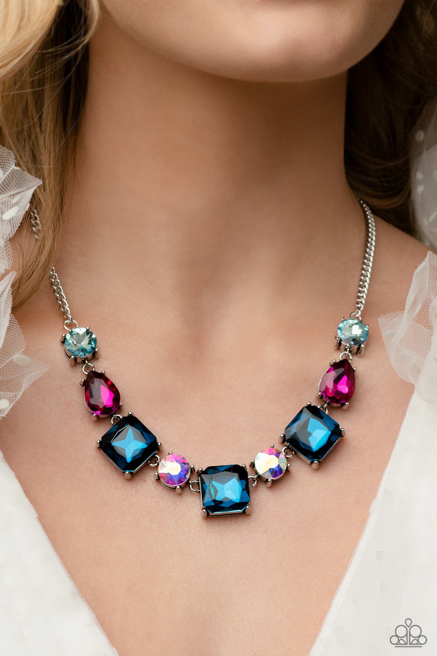 Elevated Edge - Multi Paparazzi Life of the Party Necklace