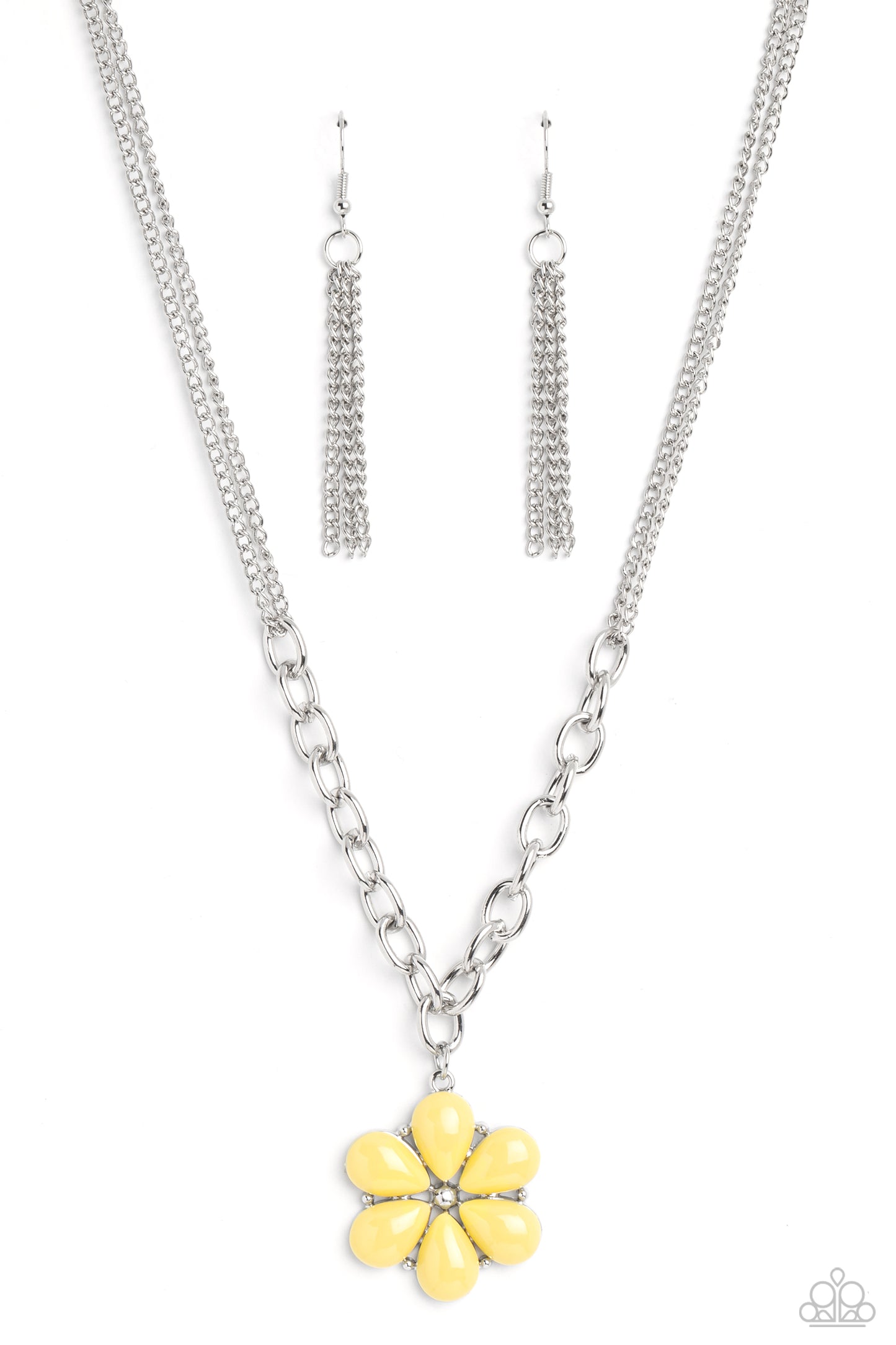 Dazzling Dahlia - Yellow Paparazzi Necklace