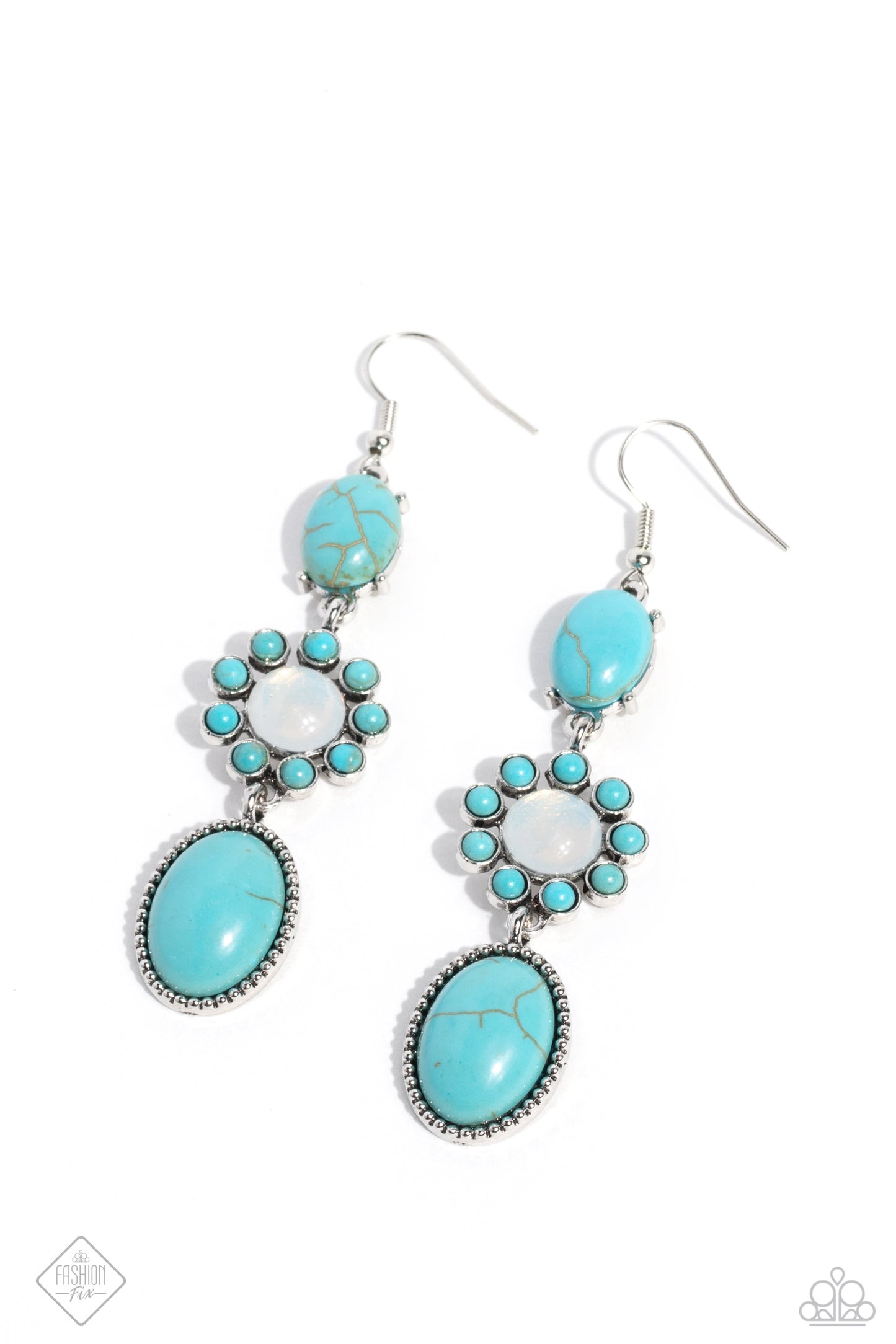 Carefree Cowboy Blue Paparazzi Fashion Fix Earrings