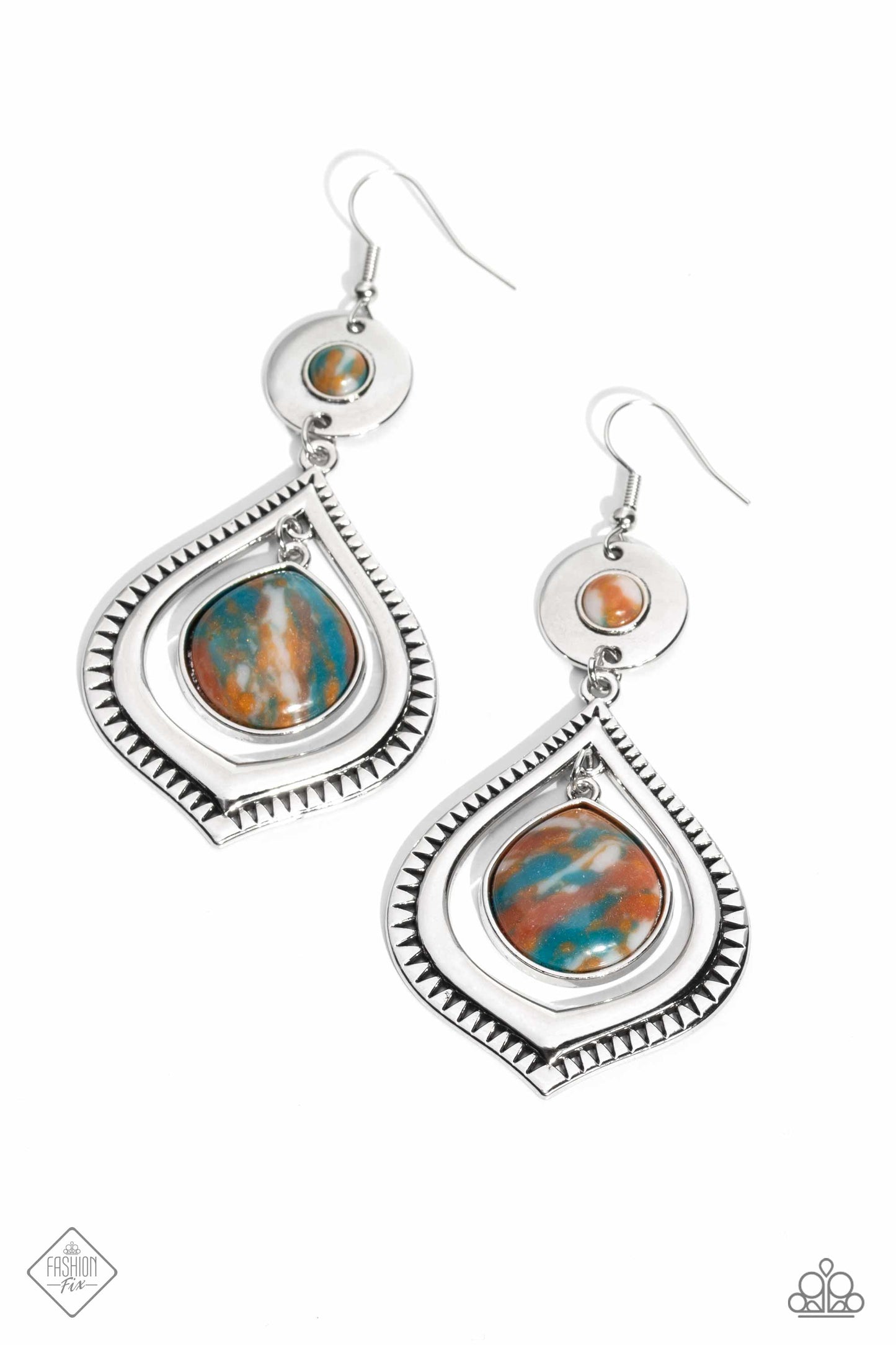 Cuz I CLAN Brown Paparazzi Fashion Fix Earrings