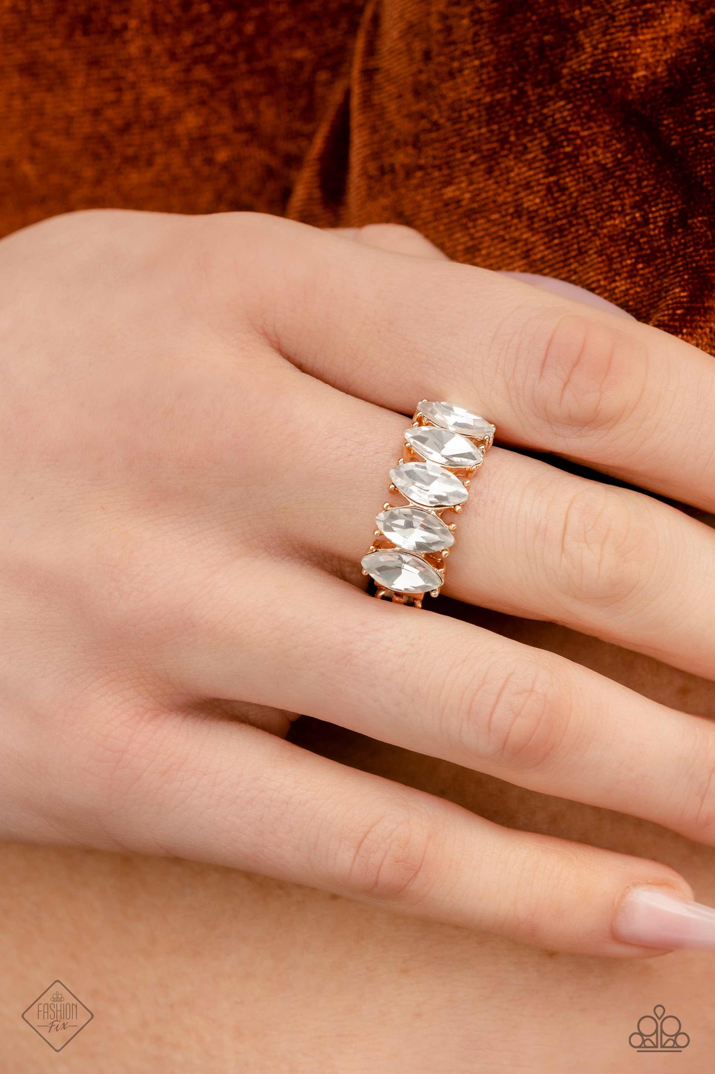 Lavish Lure Gold Paparazzi Fashion Fix Ring
