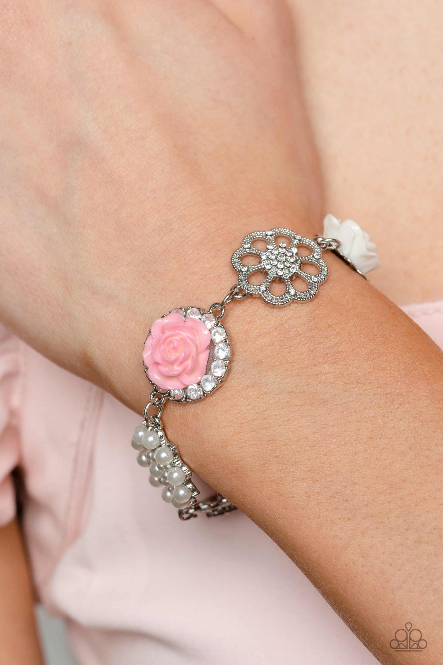 Tea Party Theme - Pink Paparazzi Life of the Party Bracelet