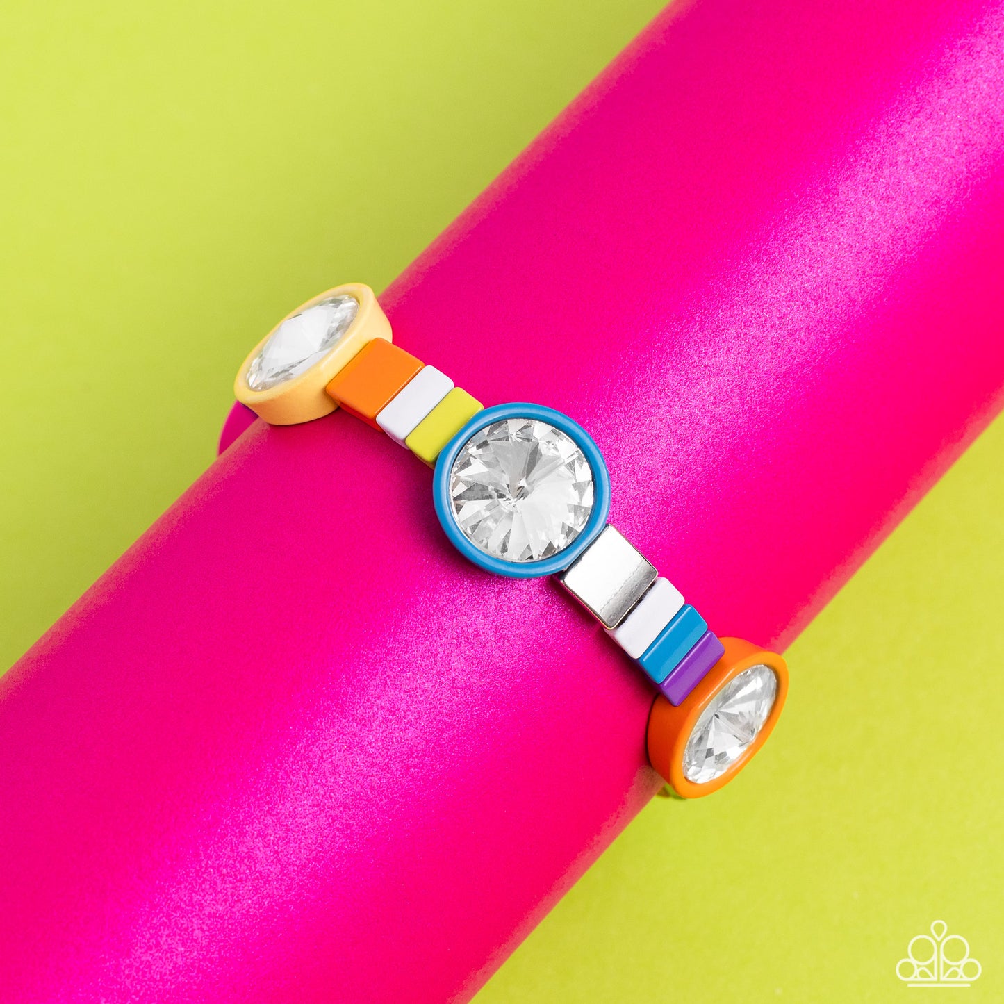 Multicolored Madness - Multi Paparazzi Life of the Party Bracelet