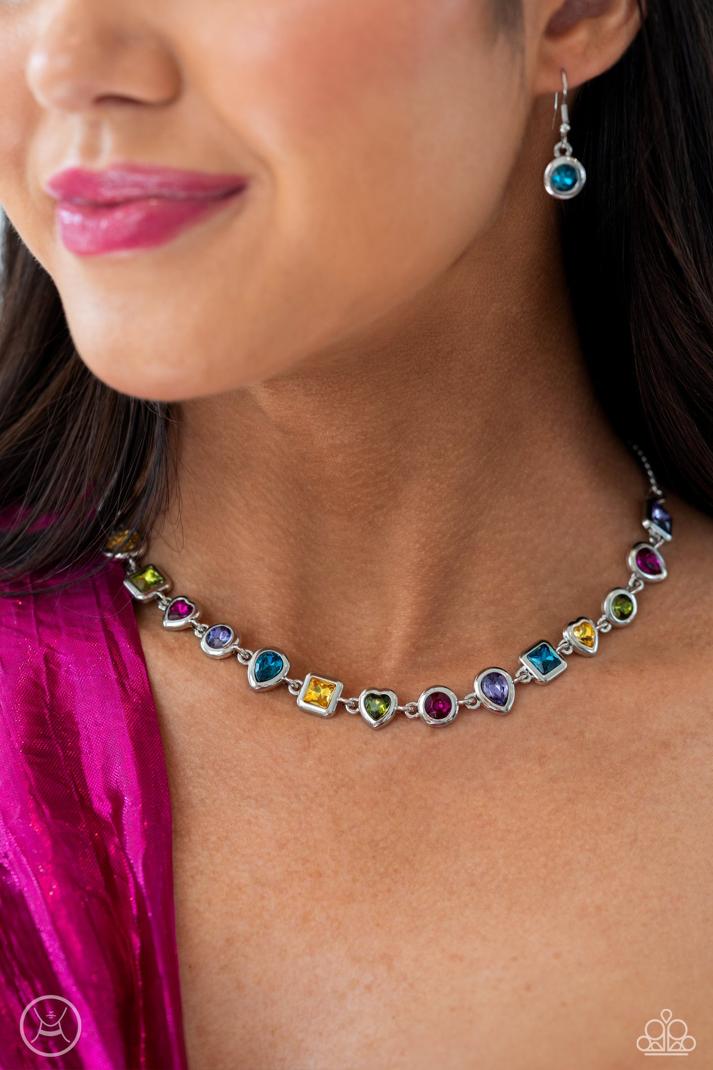 Abstract Admirer - Multi Life of the Party Necklace