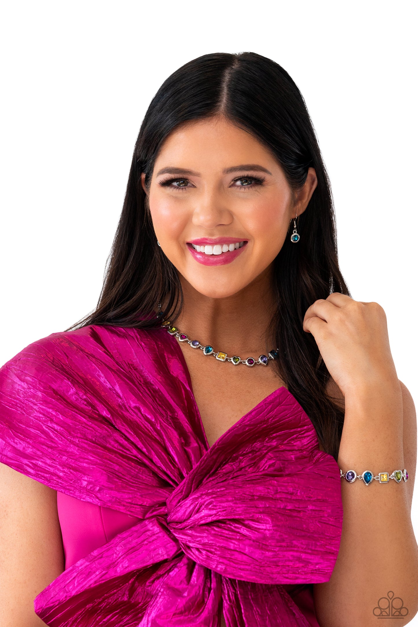 Abstract Admirer - Multi Life of the Party Necklace