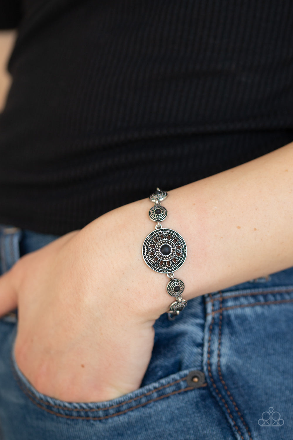 Rustic Renegade - Black Paparazzi Bracelet