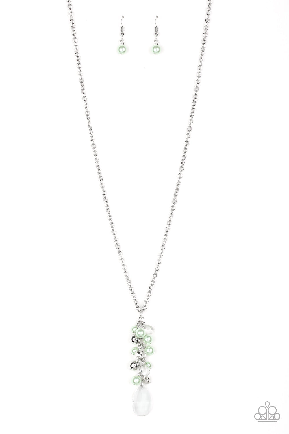 Teardrop Serenity - Green Paparazzi Necklace