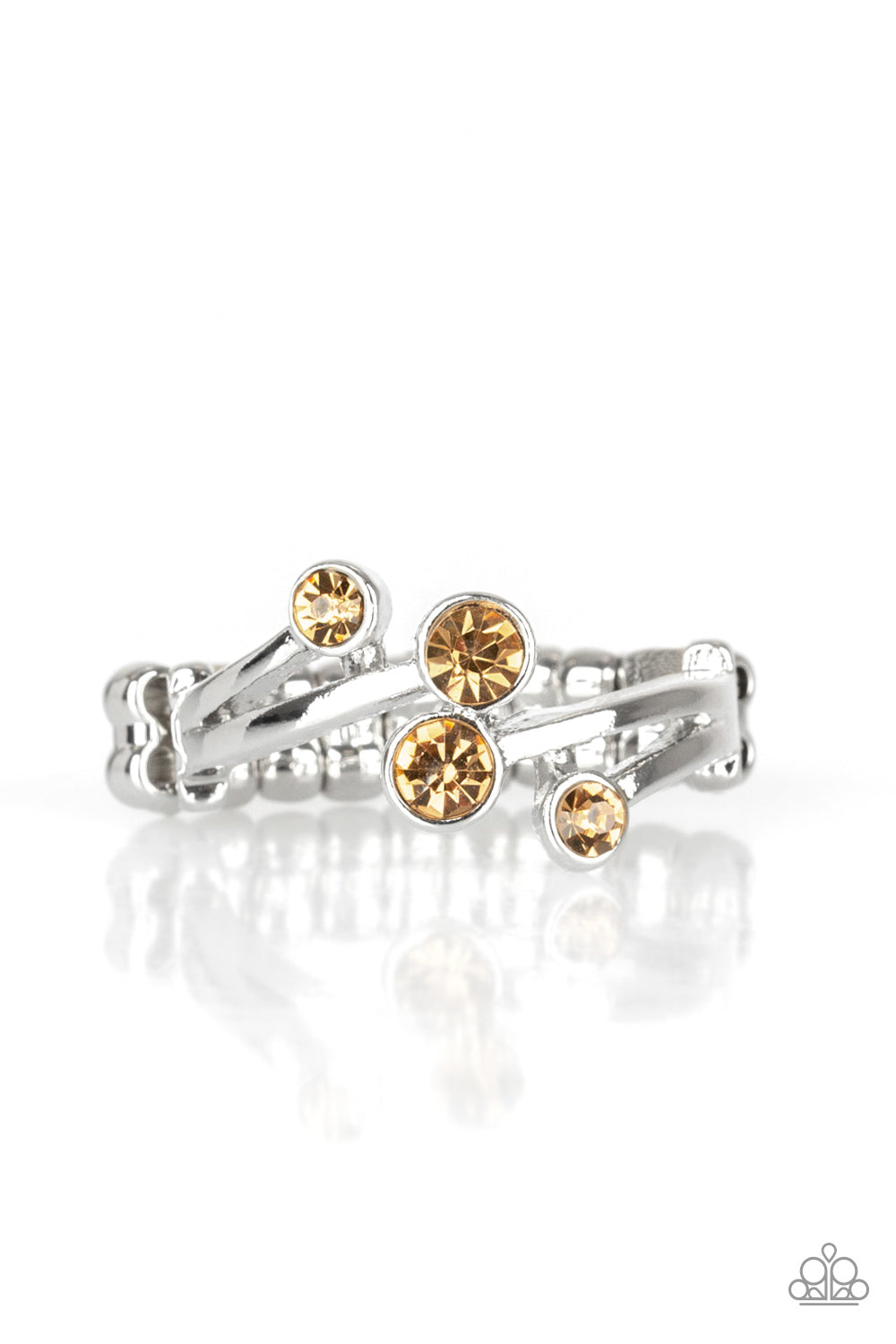 Paparazzi GLOWING Great Places - Brown Dainty Ring