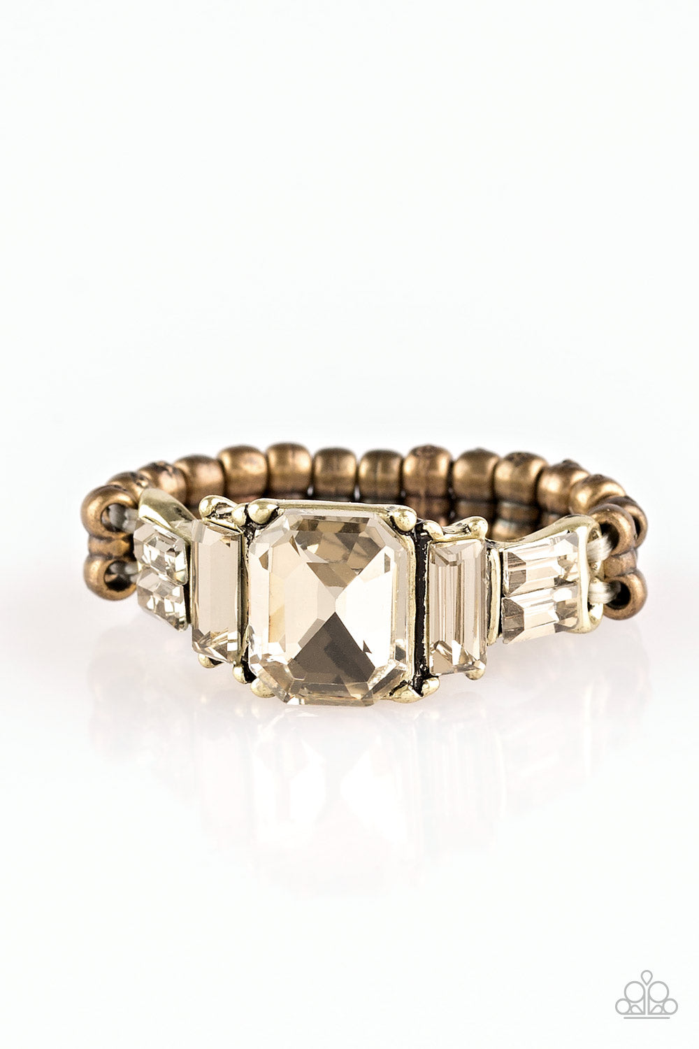 Born To Rule Brass Paparazzi Ring